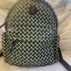 Tory Burch Ella printed navy nylon